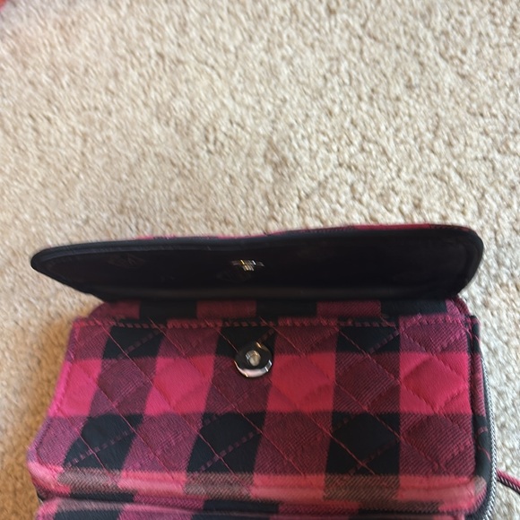 Vera Bradley Red and Black Plaid Crossbody Bag - Picture 4 of 4